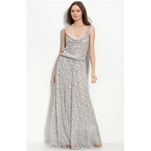 Diane Von Furstenberg Tadd 100% Silk Maxi Dress